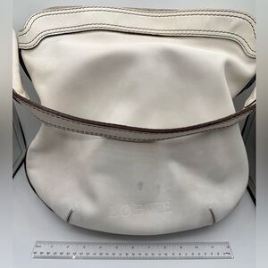Loewe LARGE White all Leather Shoulder Bag